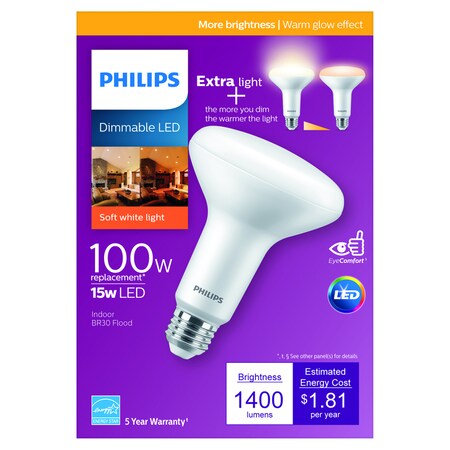 Philips LED BR30 E26 SW 100W 558023